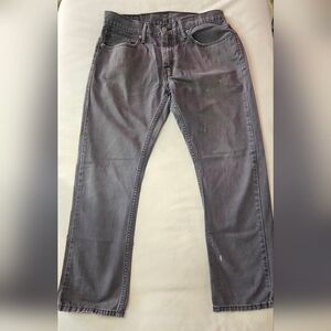 Super Cool Vintage Thrashed Skater Levis 514 Silver Tab Gray Pants Size 32x29